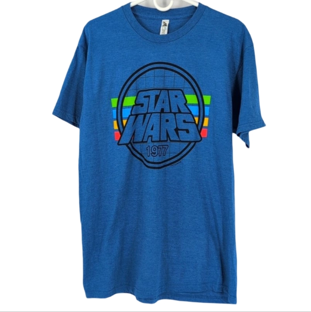 Starwars 1977 shirt sleeve tee size large great condition !